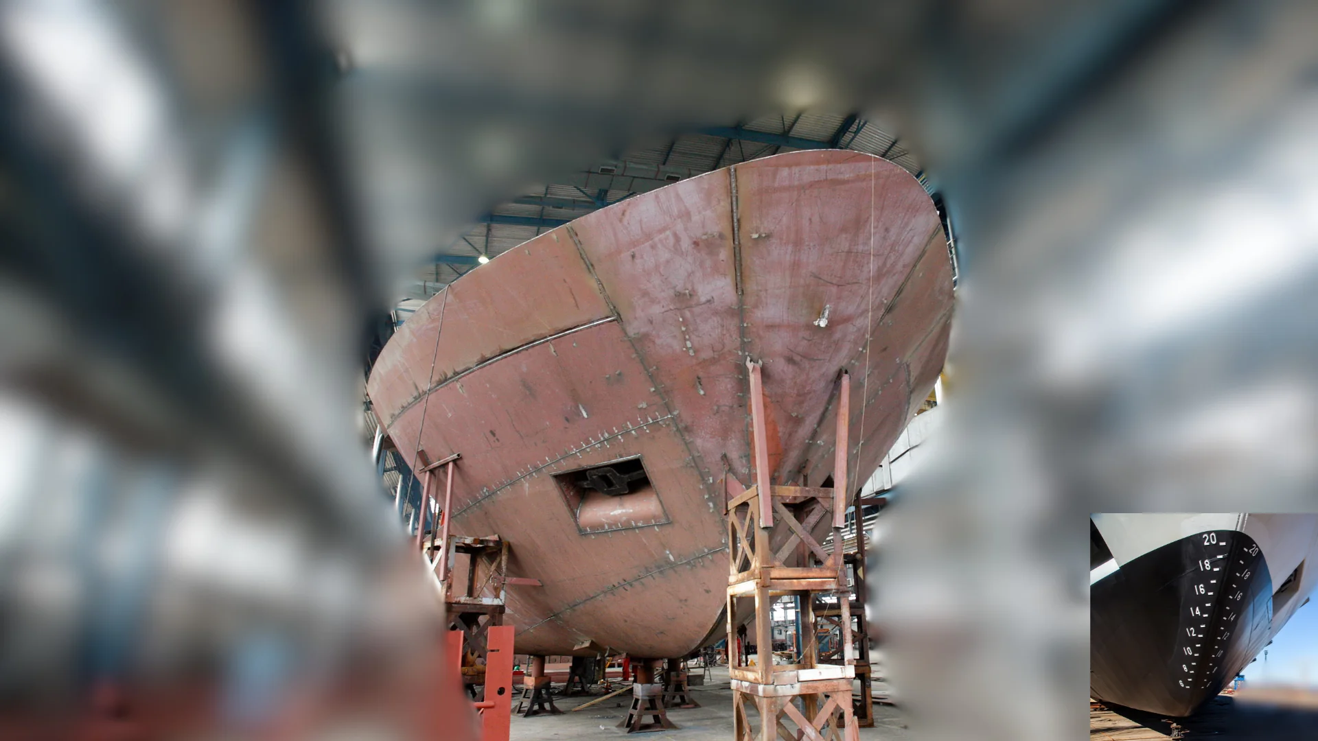 WDA APV steel hull under construction