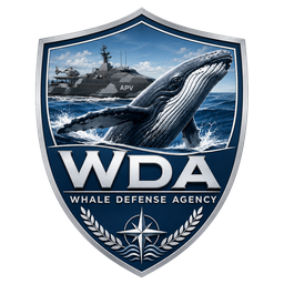 Whale Defense Agency badge logo